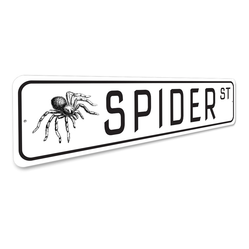 Spider Street Sign