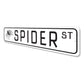 Spider Street Sign