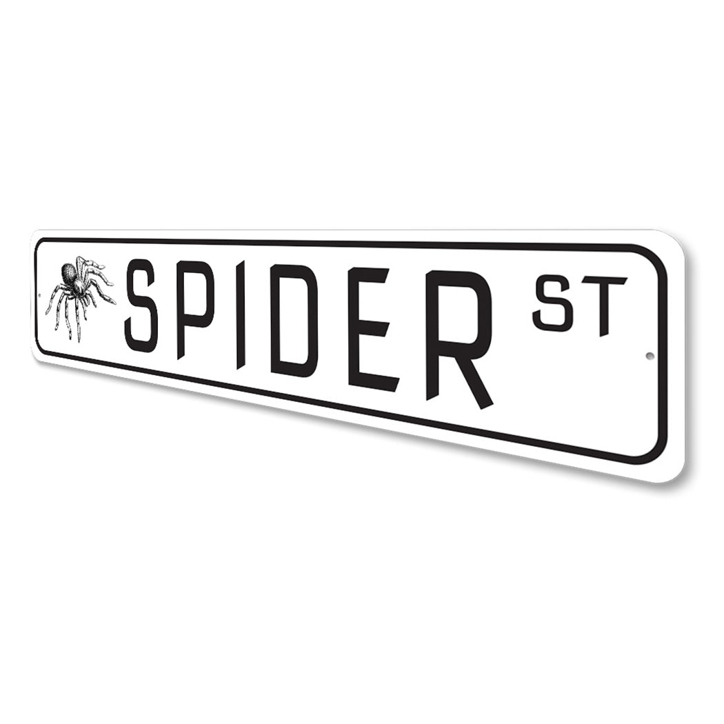 Spider Street Sign