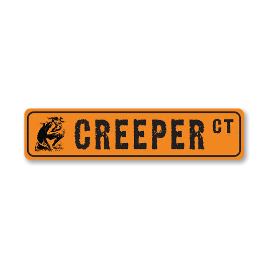 Creeper Street Metal Sign