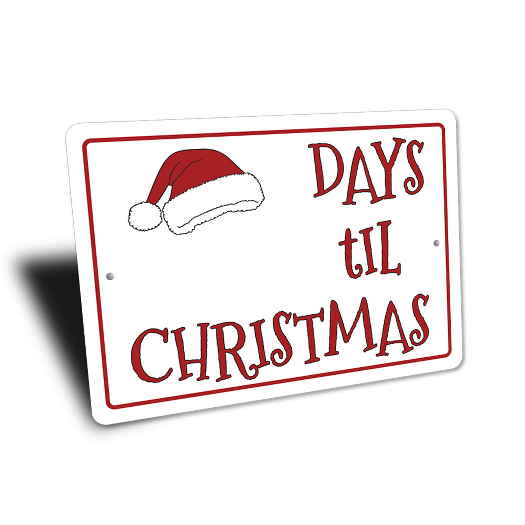 Days 'Til Christmas Sign