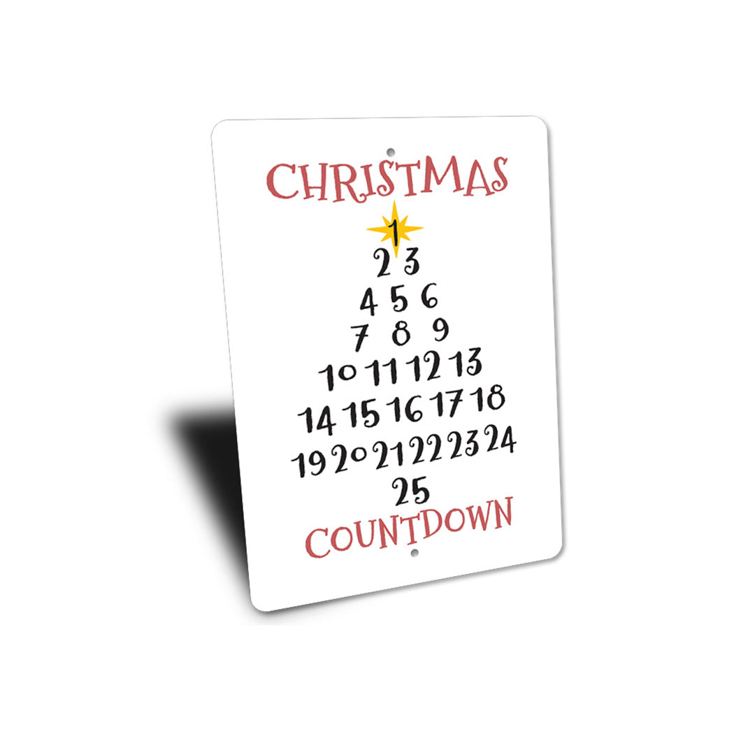 Christmas Tree Countdown Sign