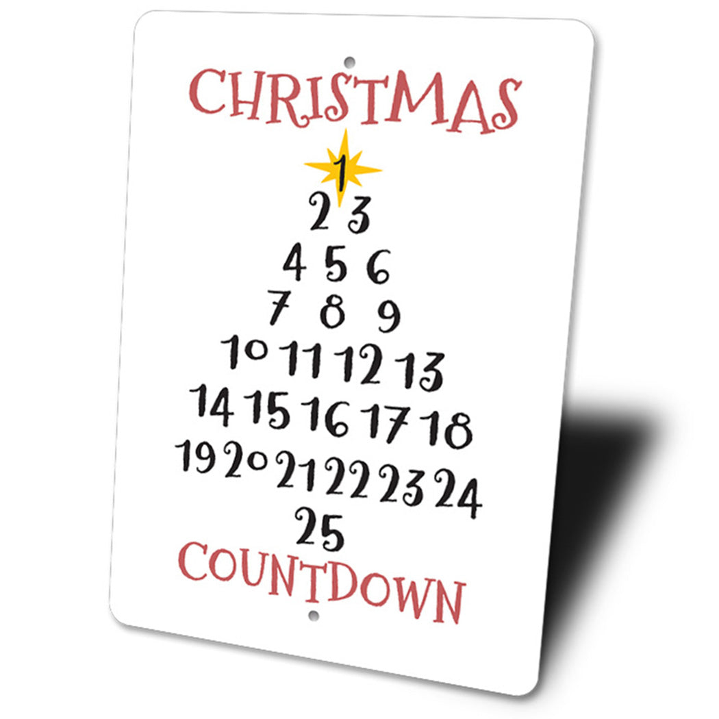 Christmas Tree Countdown Sign