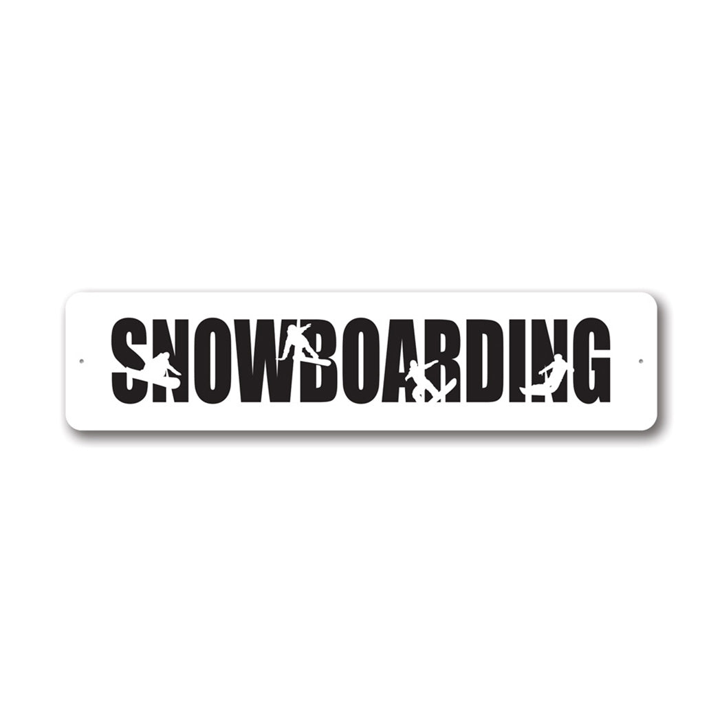 Snowboarding Metal Sign