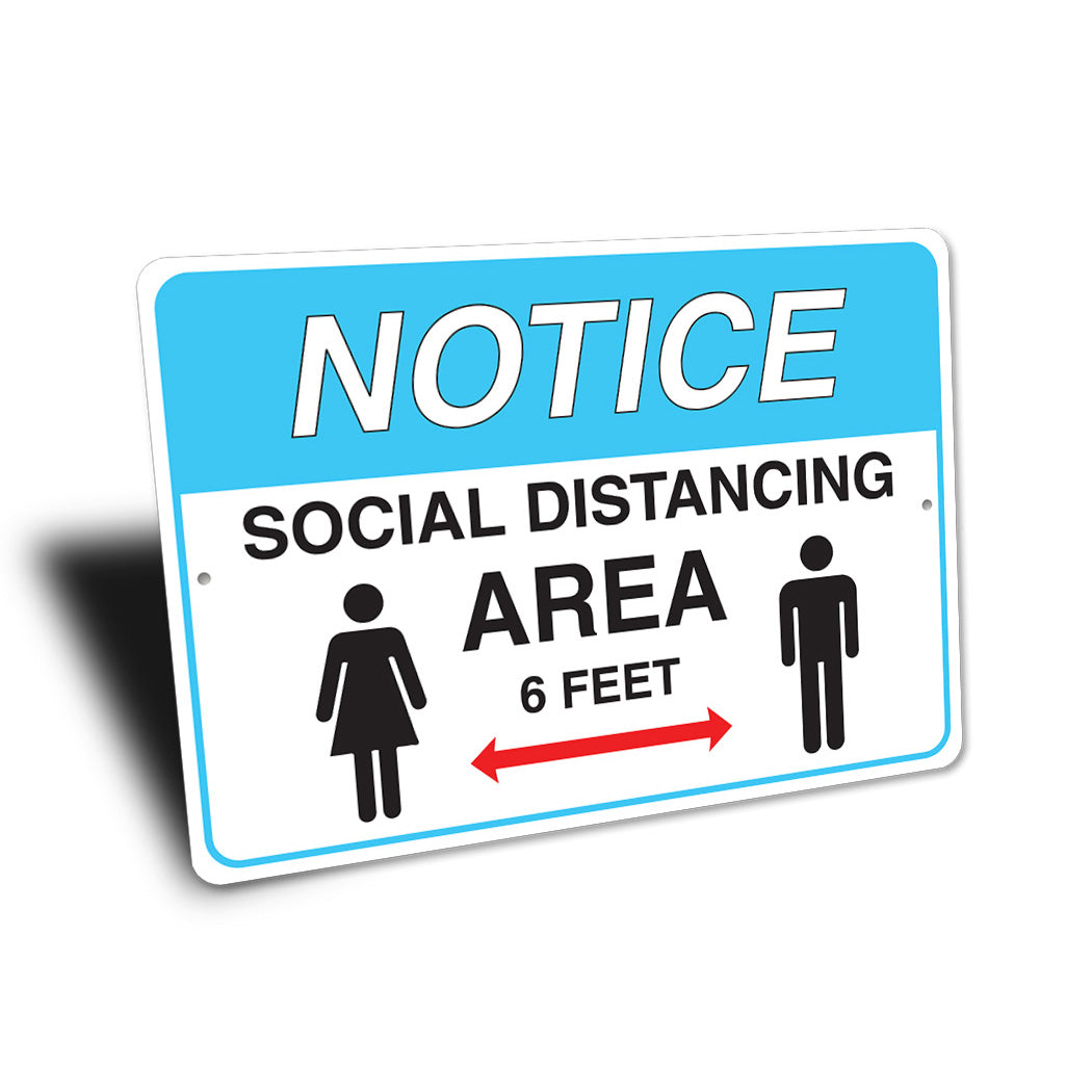 Notice Social Distancing Sign