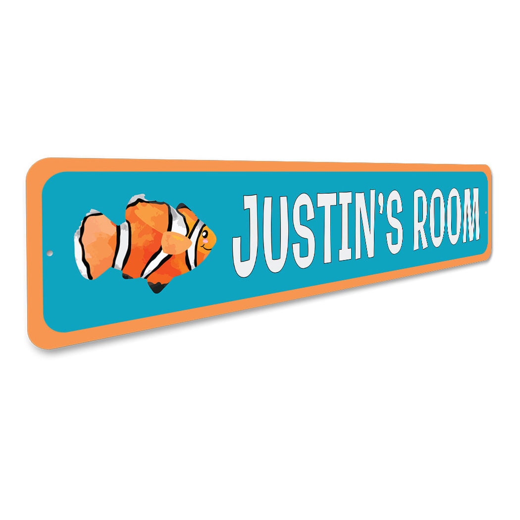 Kid Clown Fish Room Sign