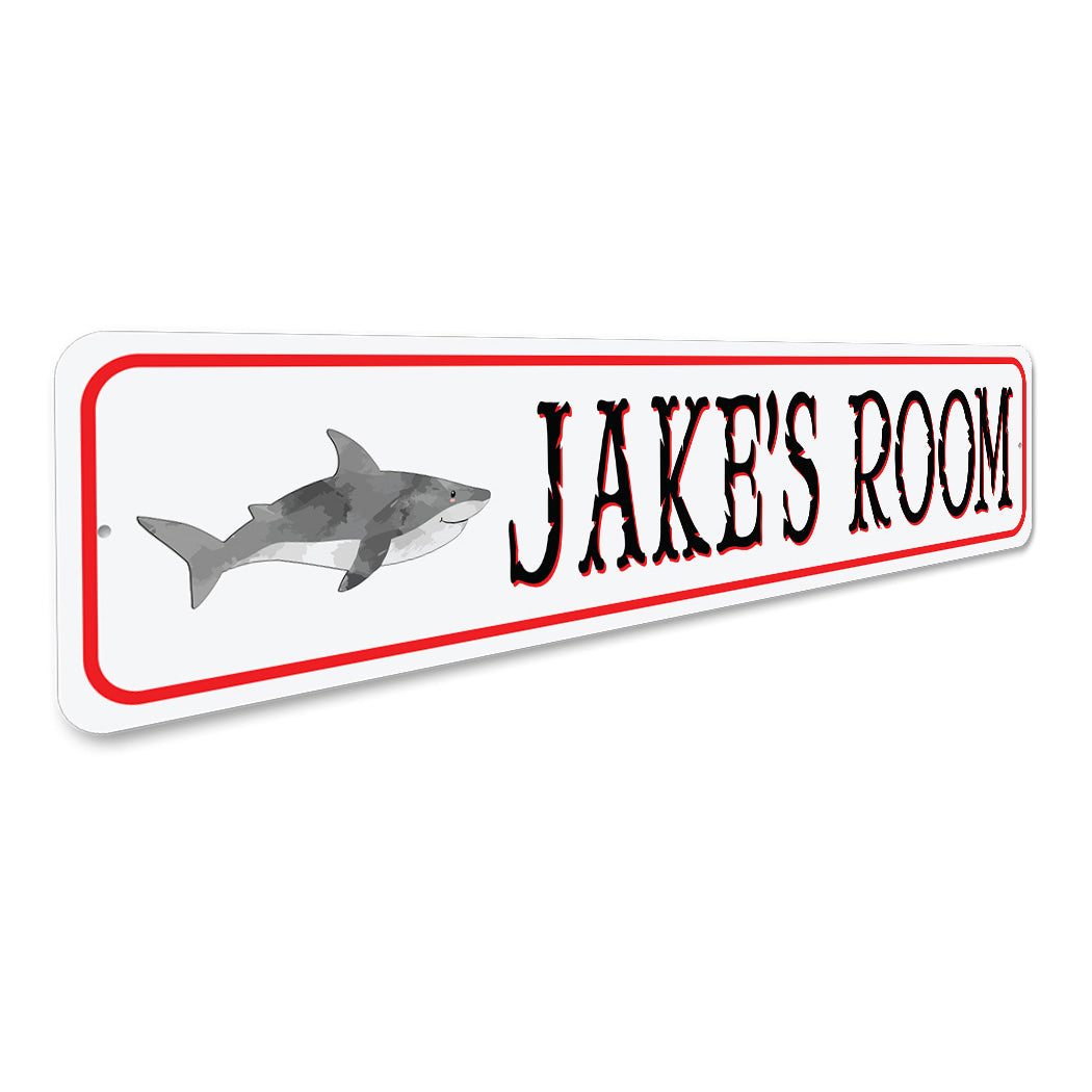 Kid Shark Room Sign Sign