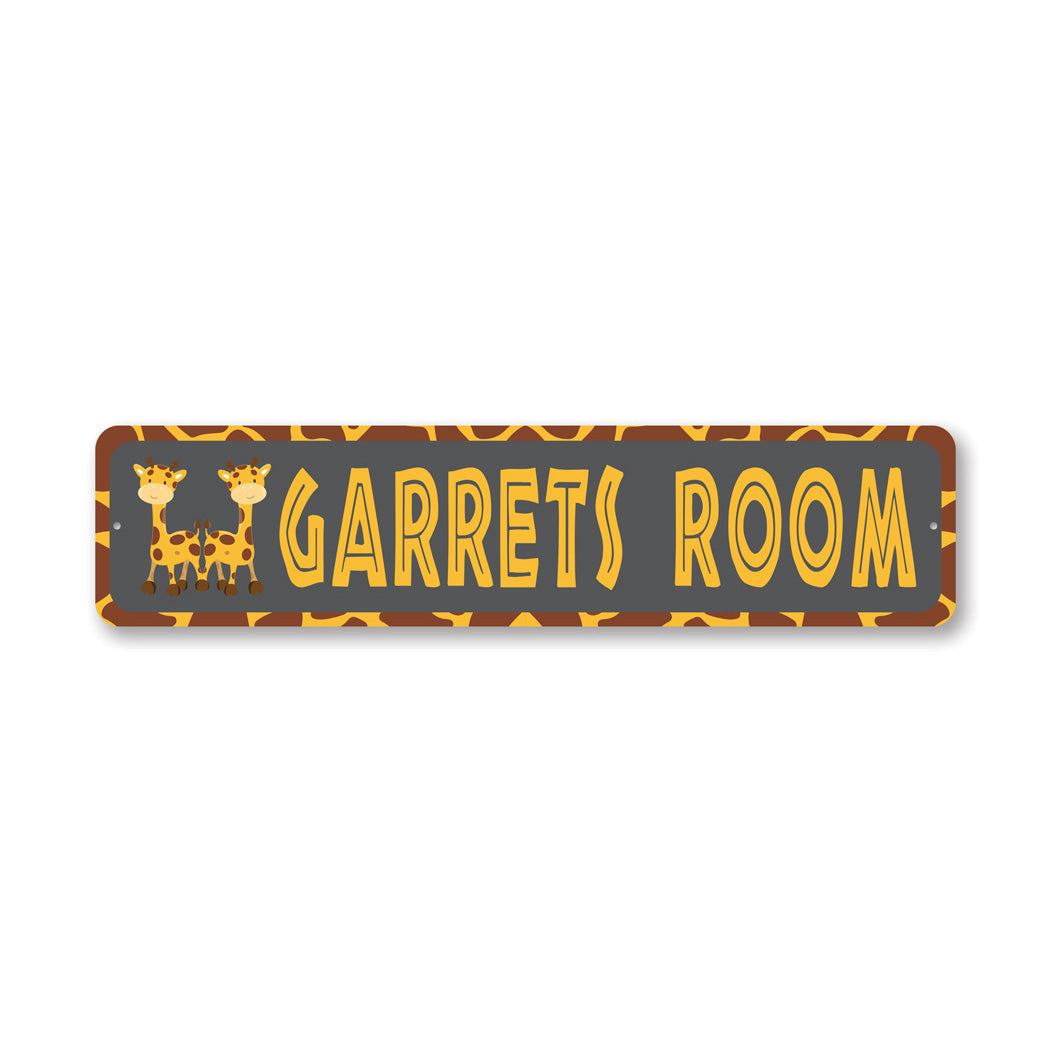 Kid Giraff Room Metal Sign Metal Sign
