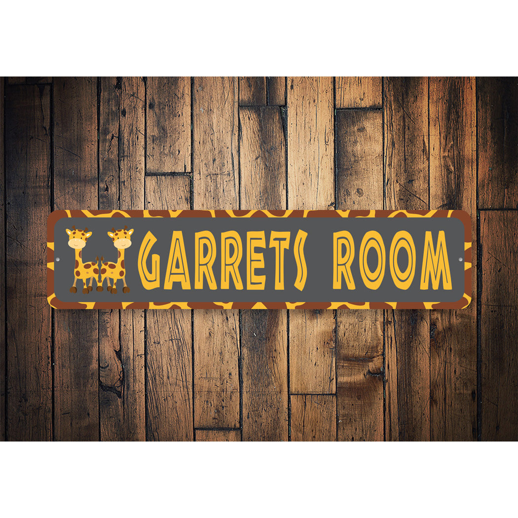 Kid Giraff Room Sign Sign