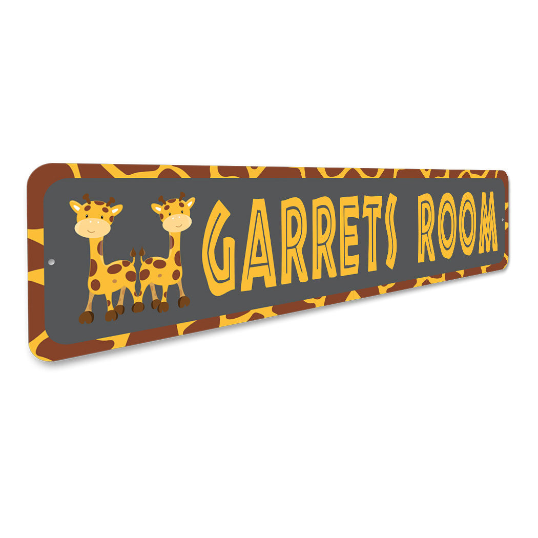 Kid Giraff Room Sign Sign