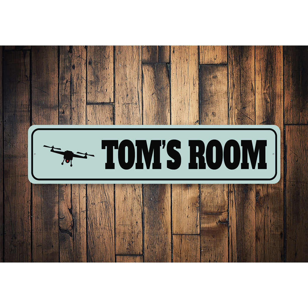 Kid Drone Room Sign