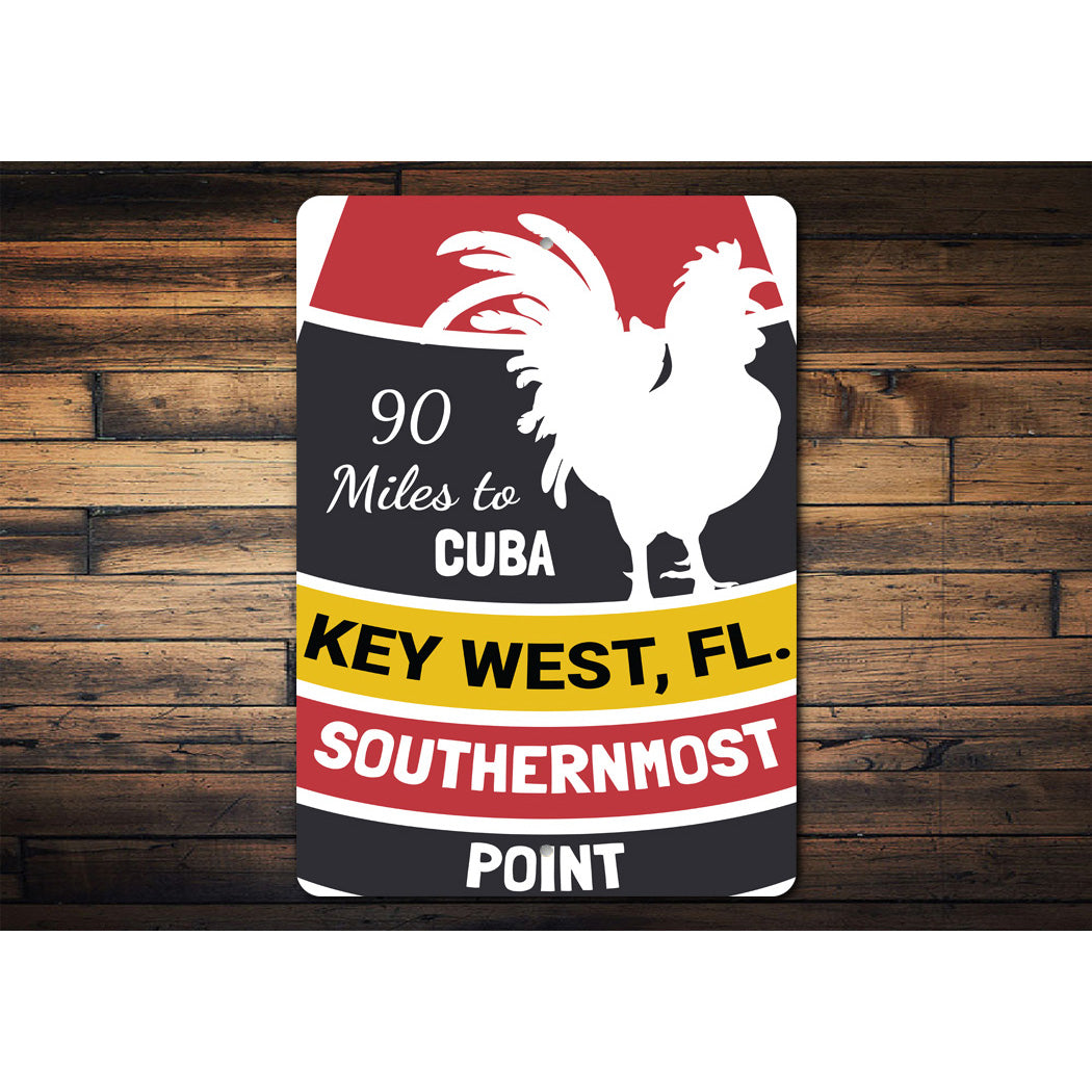 Key West Rooster Florida Sign