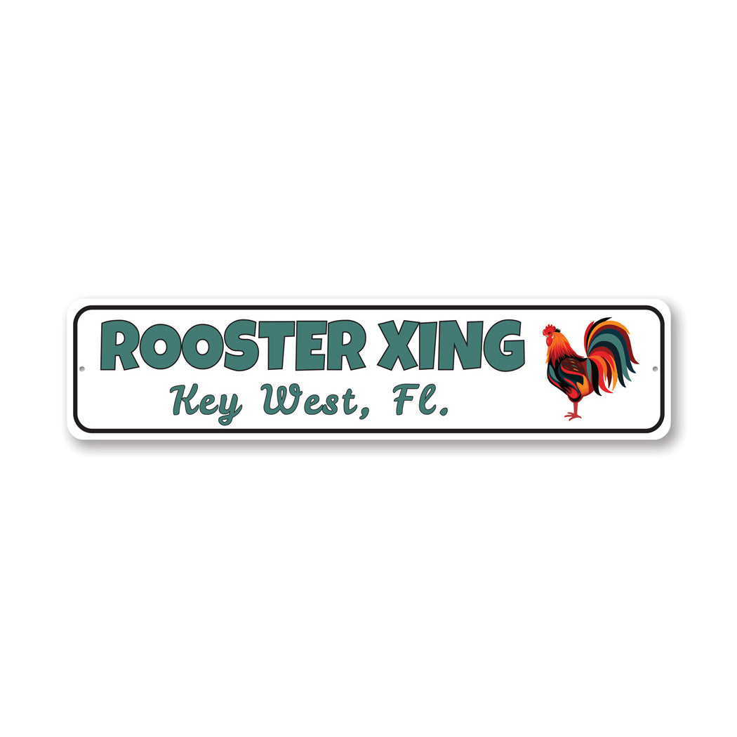 Key West Rooster Xing Sign