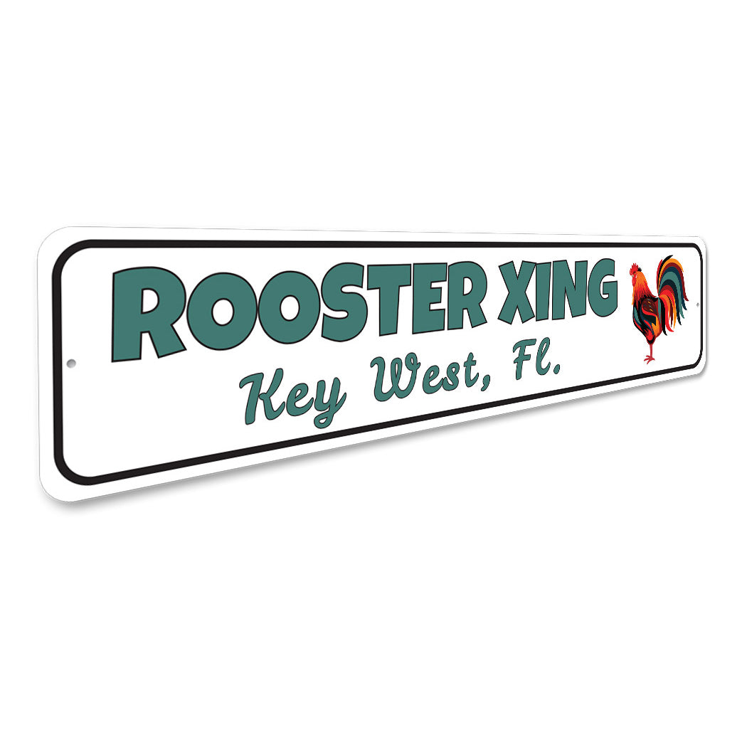 Key West Rooster Xing Sign