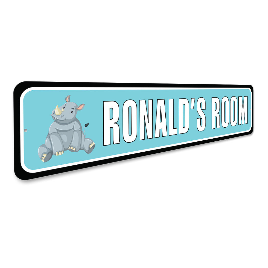 Kid Rhino Room Sign