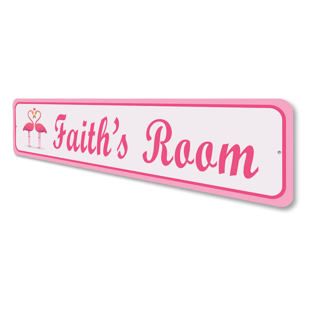 Flamingo Kid Room Sign
