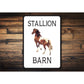 Stallion Barn Sign