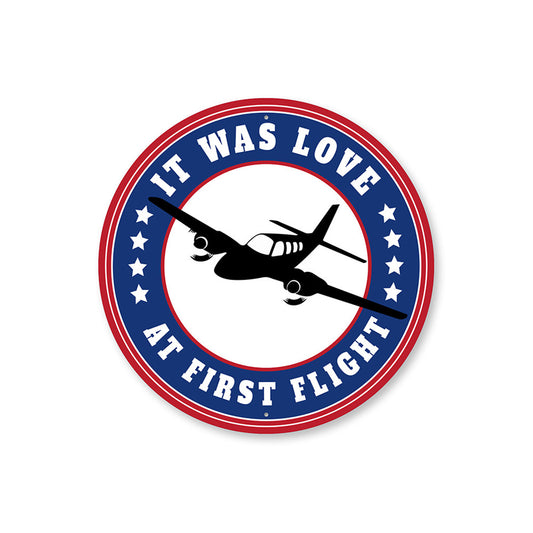 Love At First Flight Sign