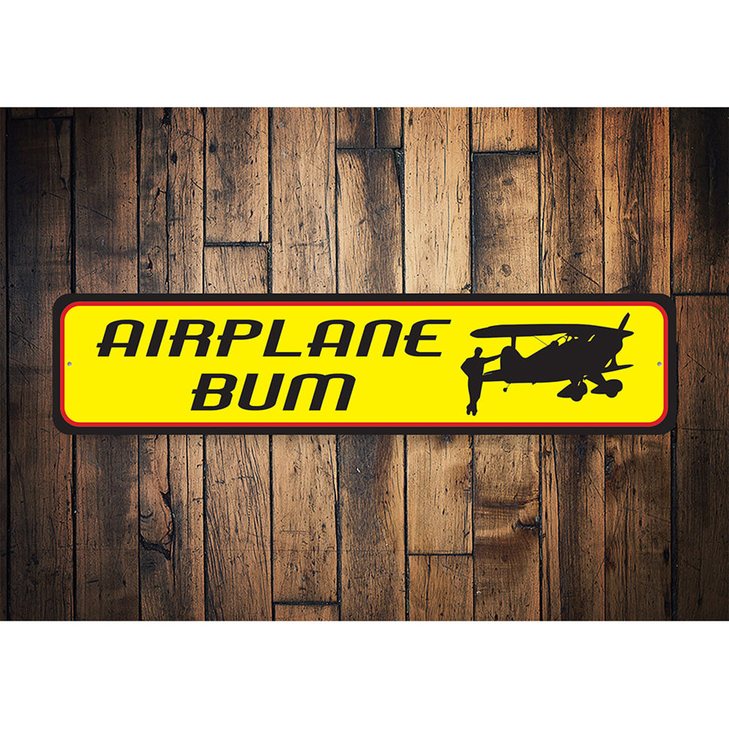 Airplane Bum Sign