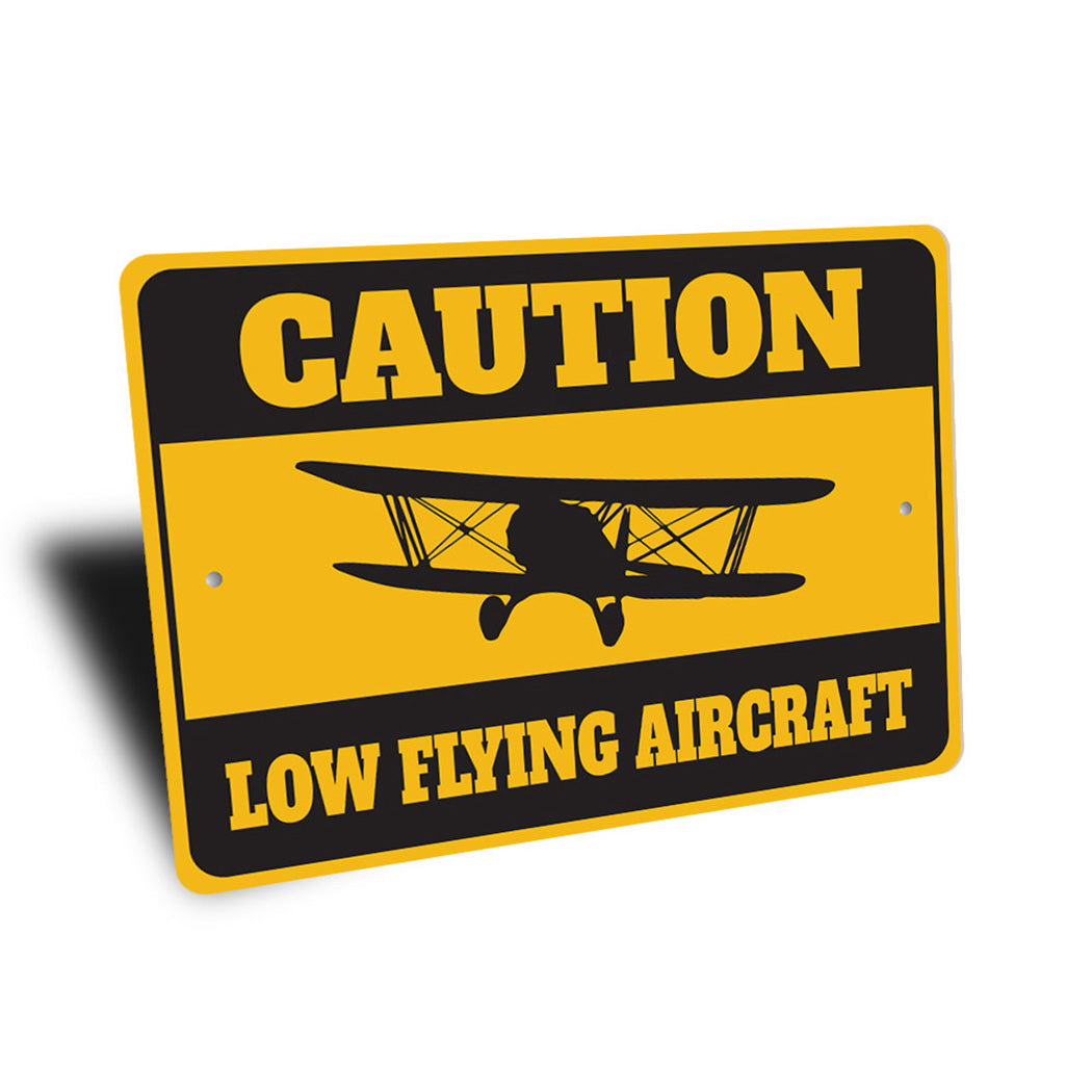 Caution Low Flying Aircraft Sign