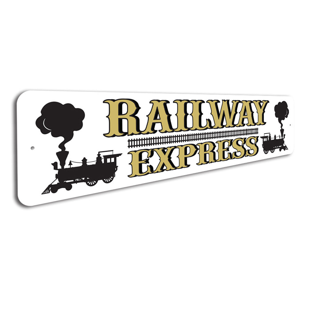 Railway Express Sign