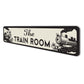 The Train Room Sign