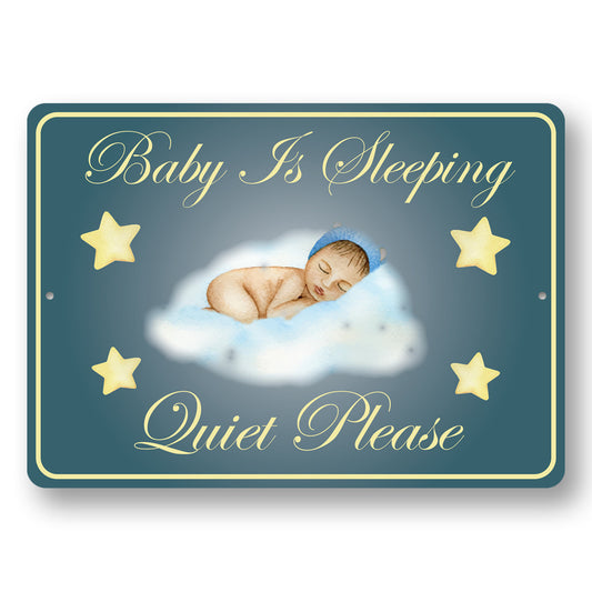 Baby Is Sleeping Quiet Please Sign