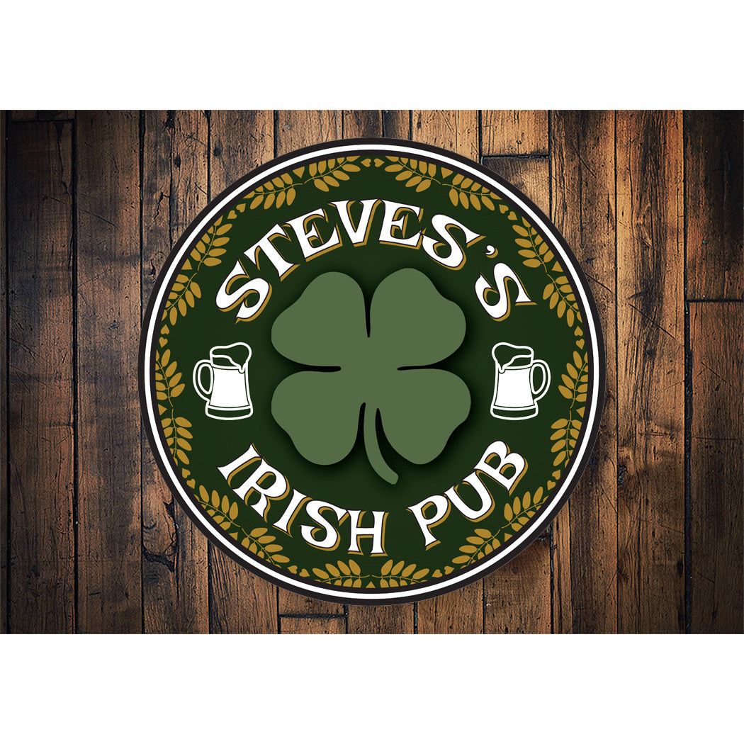 Family Irish Pub Lounge Sign