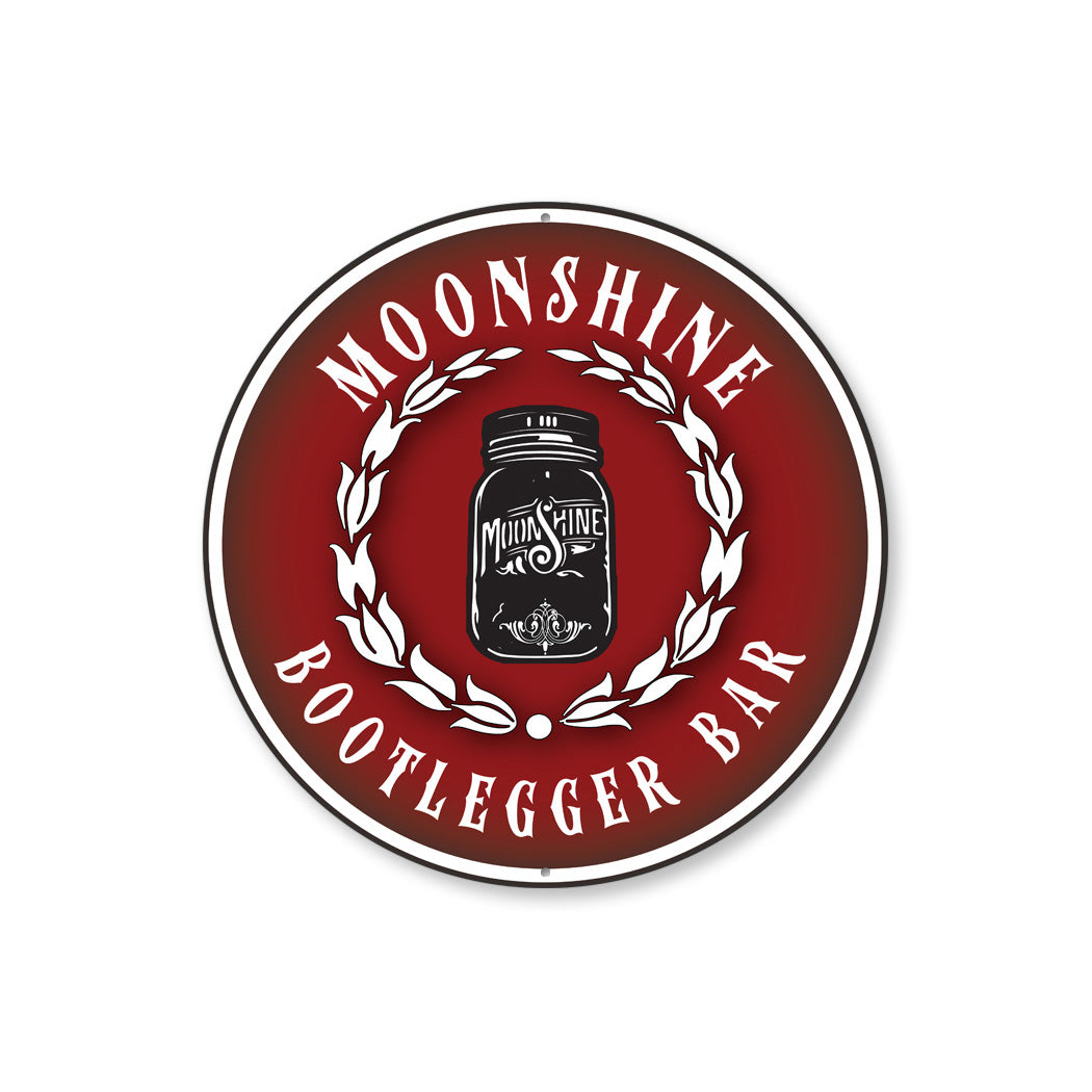 Moonshine Bootlegger Bar Sign