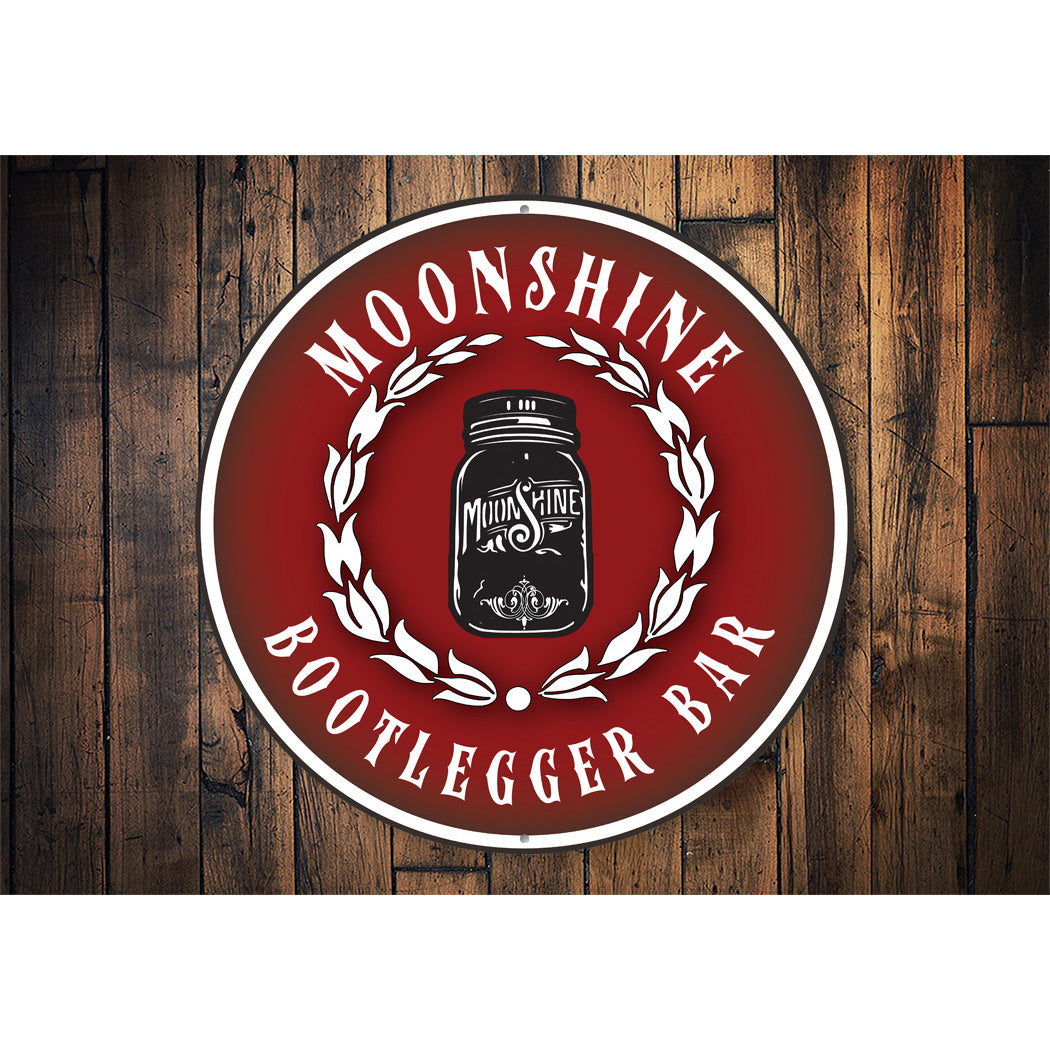 Moonshine Bootlegger Bar Sign