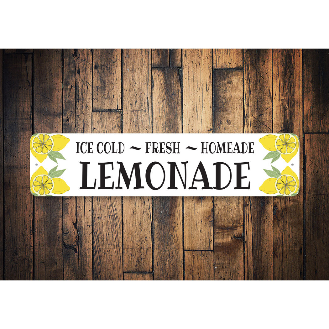 Fresh Homeade Cold Lemonade Sign