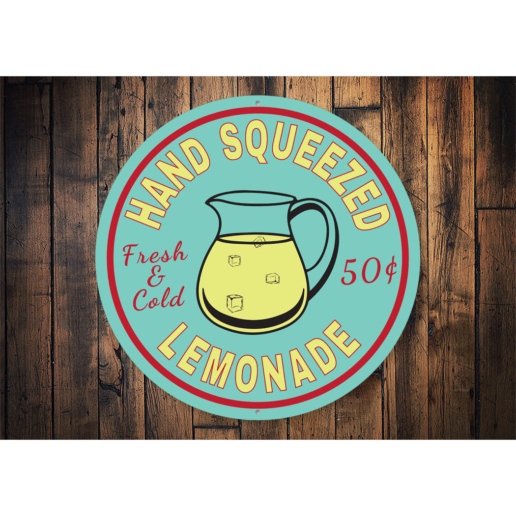 Hand Squeezed Lemonade Sign