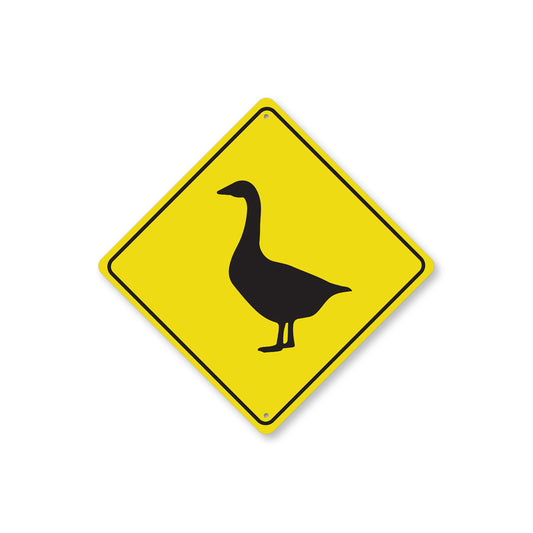 Goose Crossing Diamond Sign