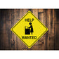 Dishes Help Wanted Diamond Sign