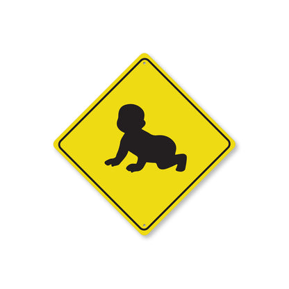 Baby Crossing Diamond Sign