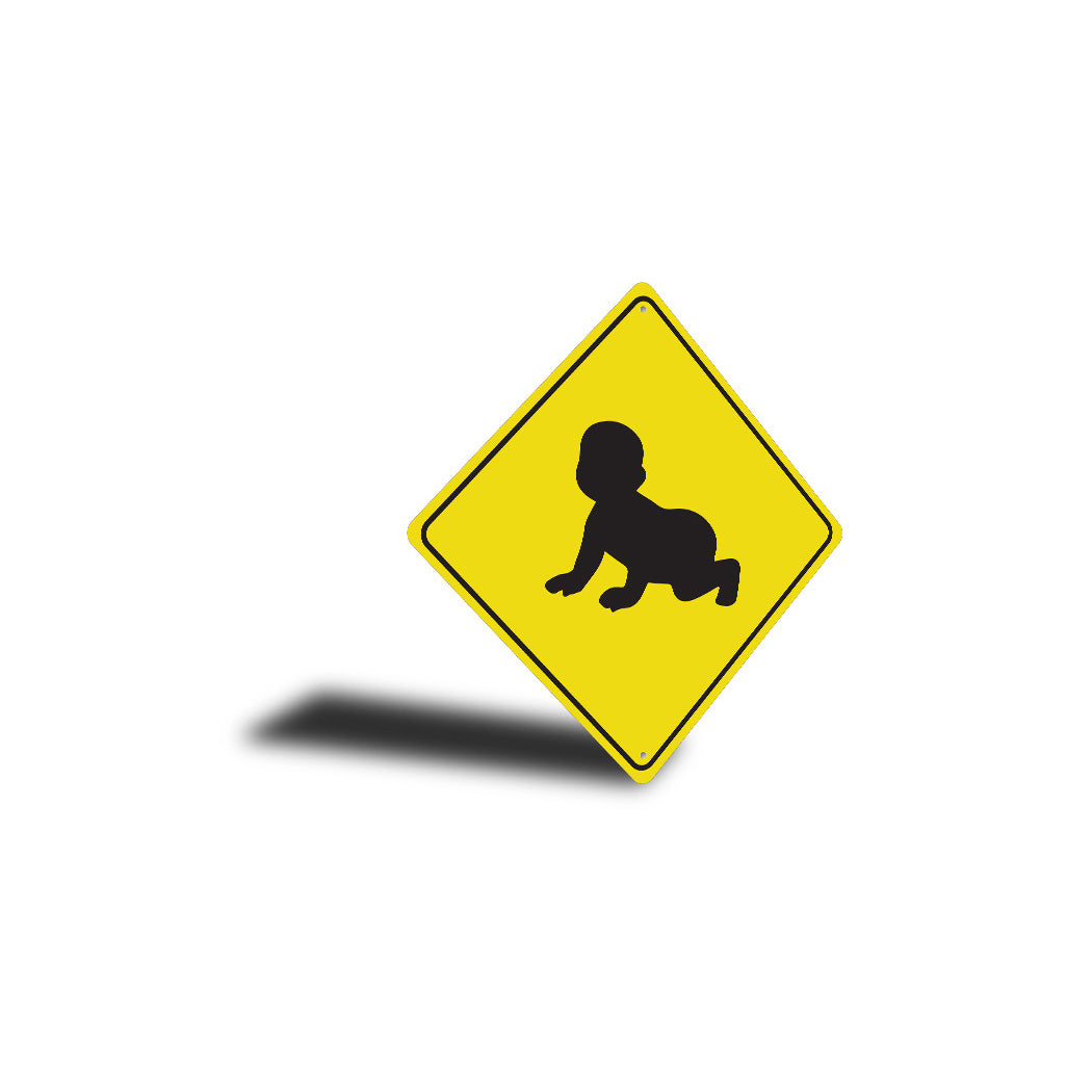 Baby Crossing Diamond Sign