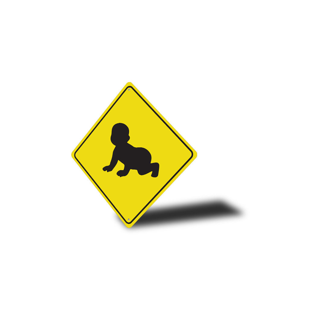 Baby Crossing Diamond Sign