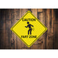 Caution Fart Zone Diamond Sign