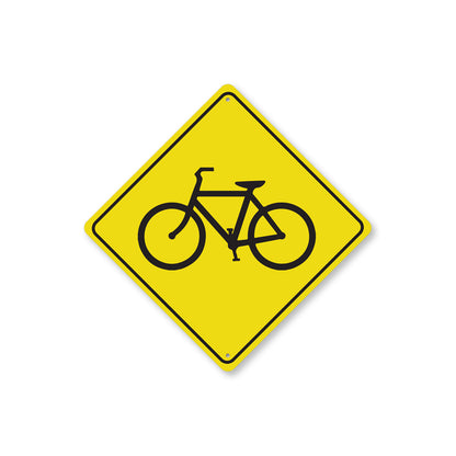 Biker Crossing Diamond Sign