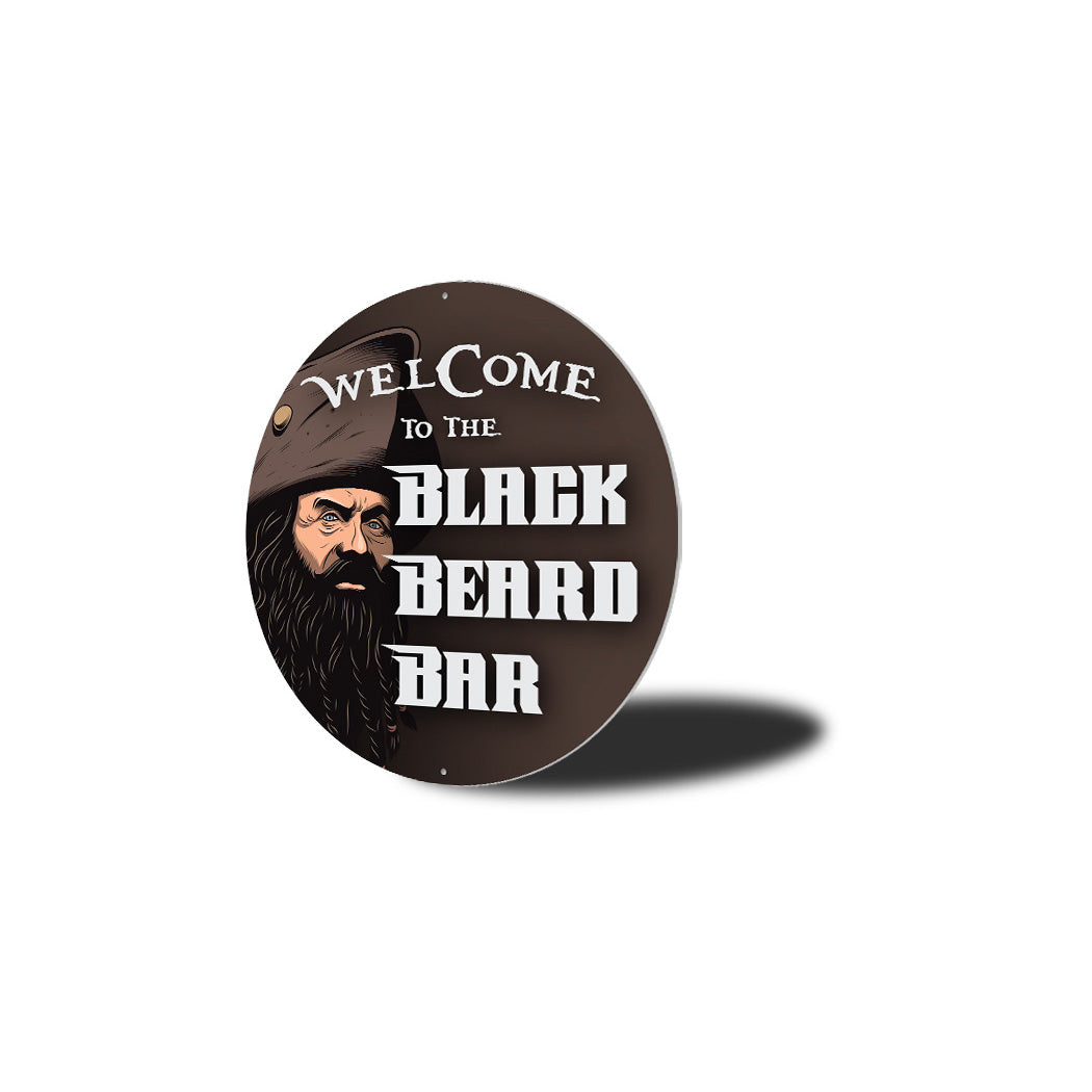 Black Beard Bar Sign