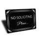 No Soliciting Please... Sign