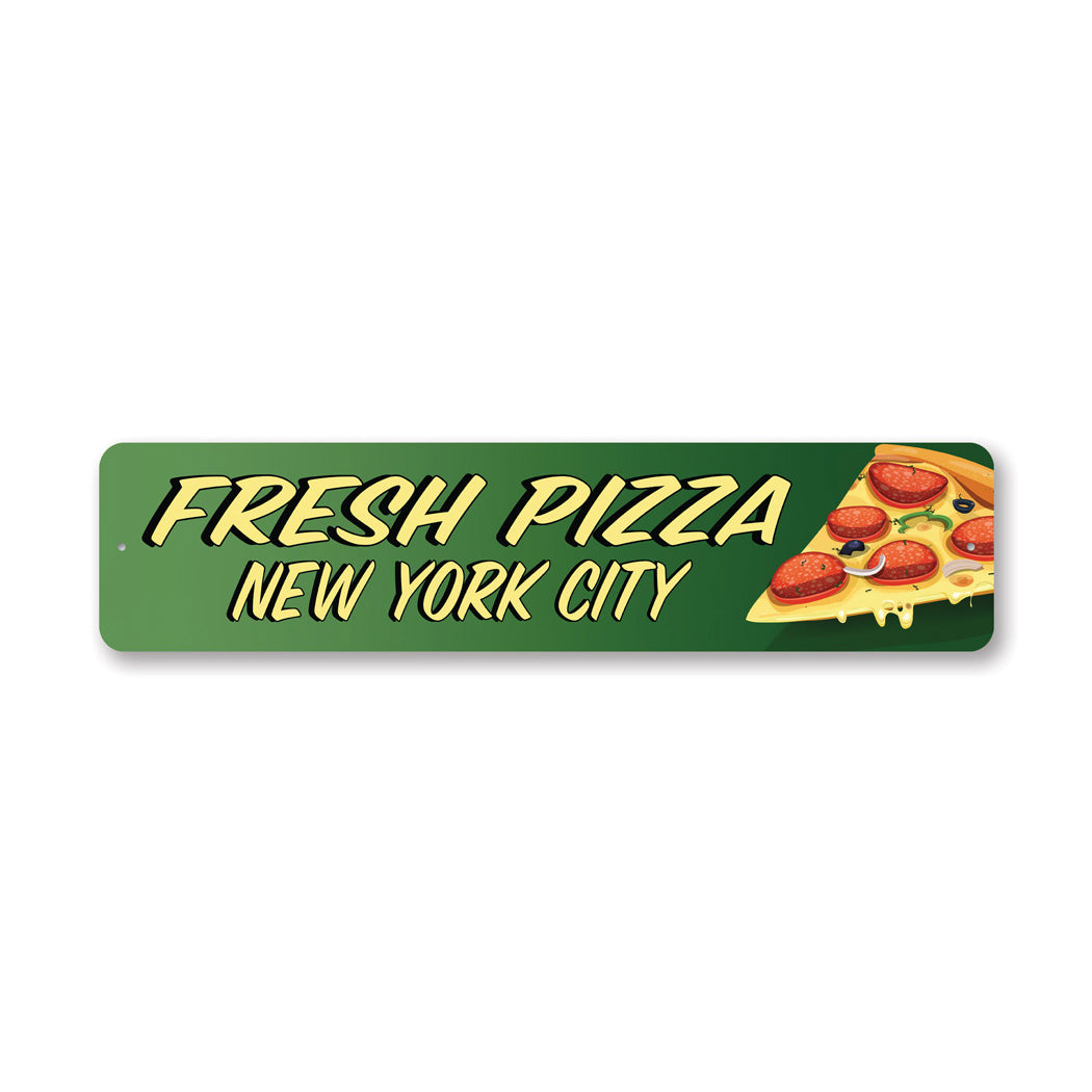 Fresh Pizza Location Sign