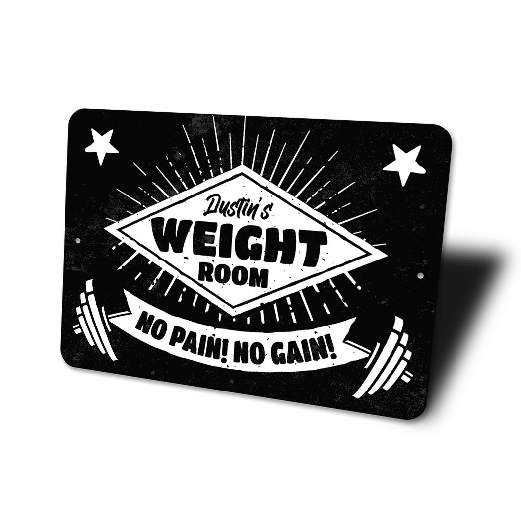 Custom Weight Room Sign