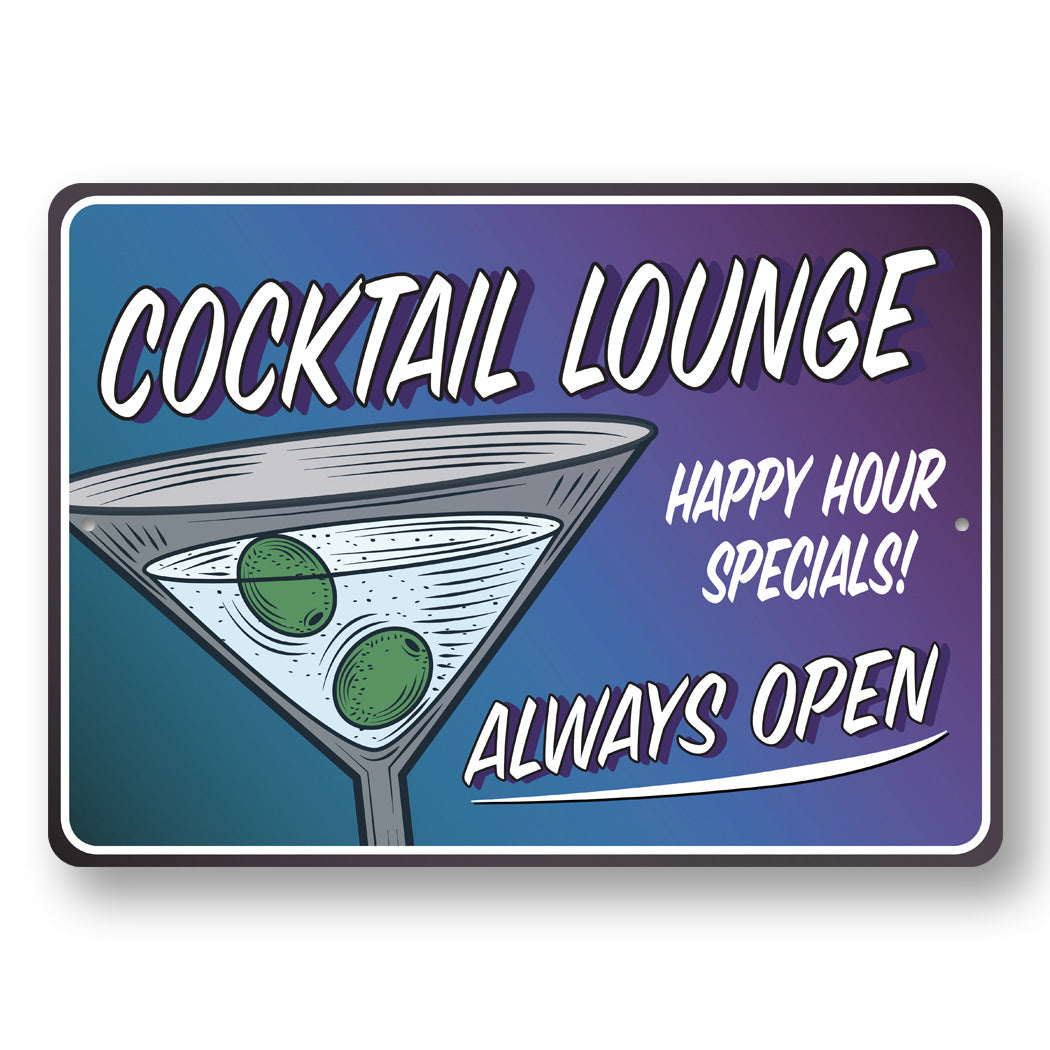 Cocktail Lounge Open Sign