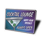Cocktail Lounge Open Sign