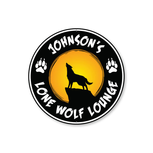 Lone Wolf Lounge Sign