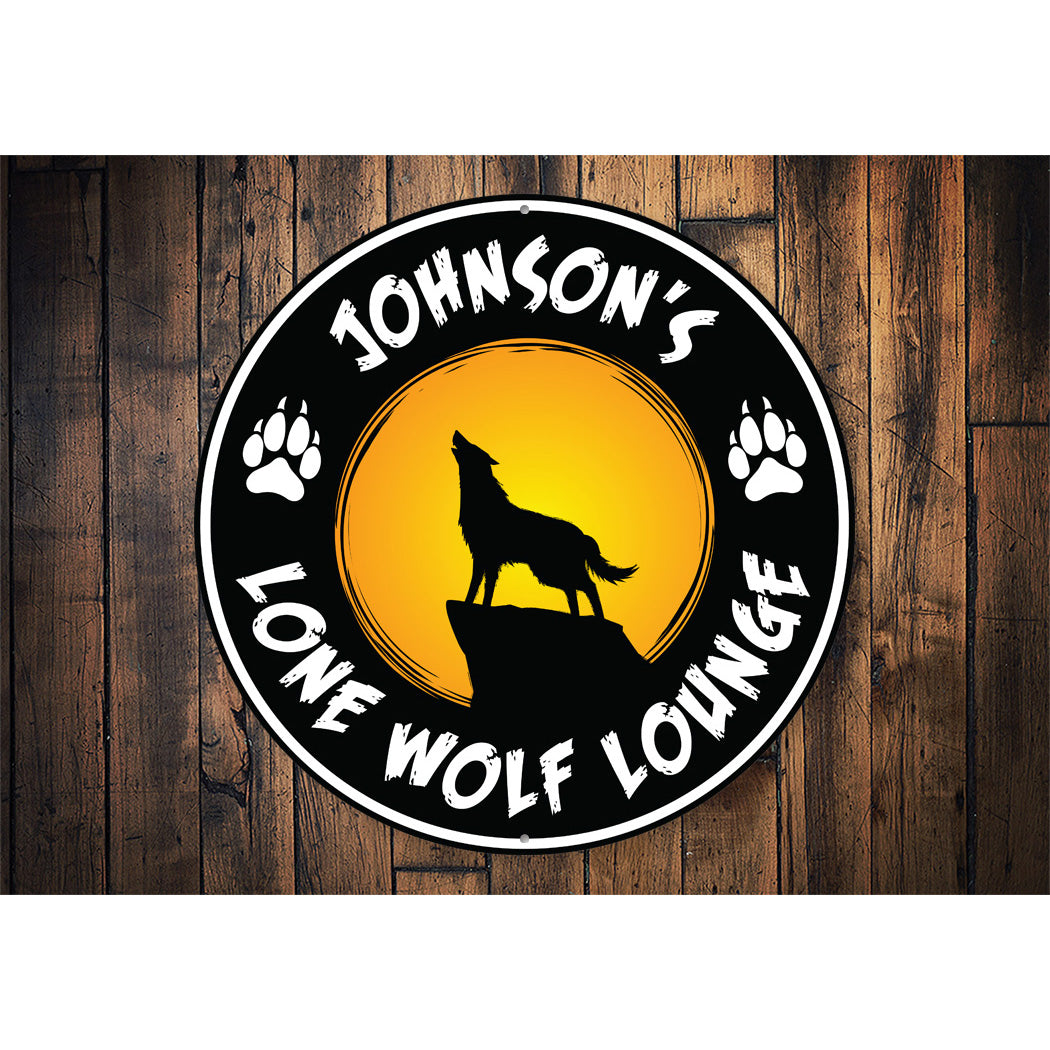 Lone Wolf Lounge Sign