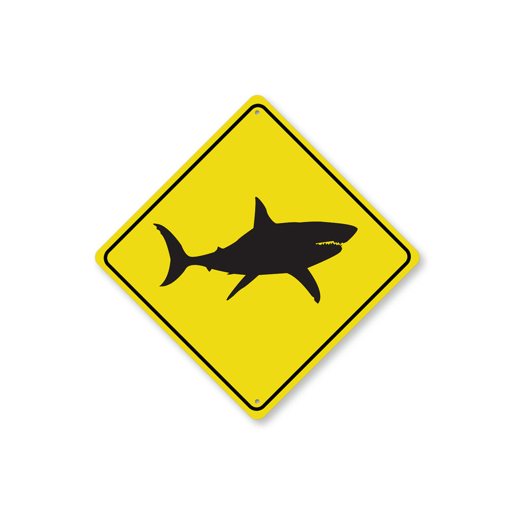 Shark Crossing Diamond Sign