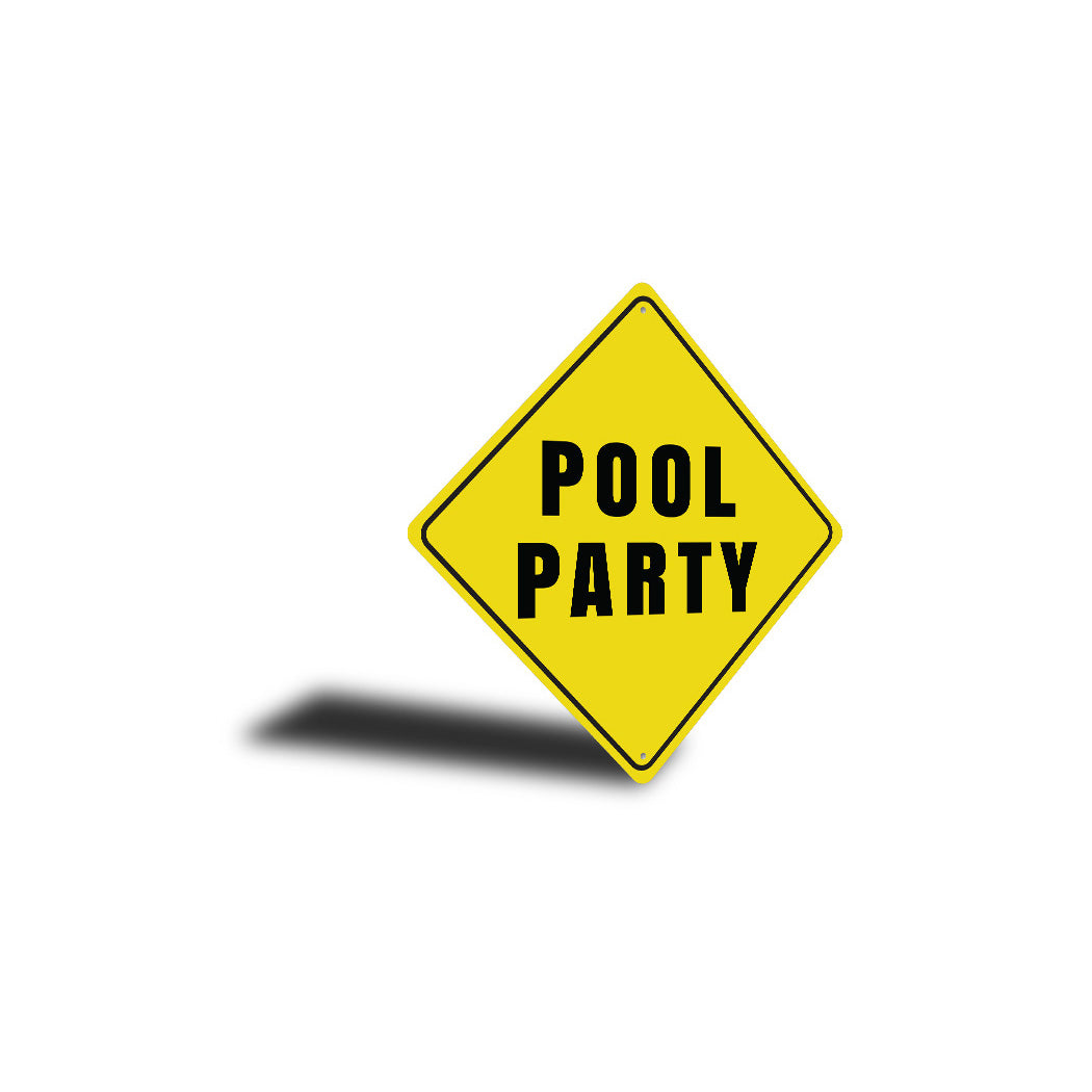 Pool Party Diamond Sign