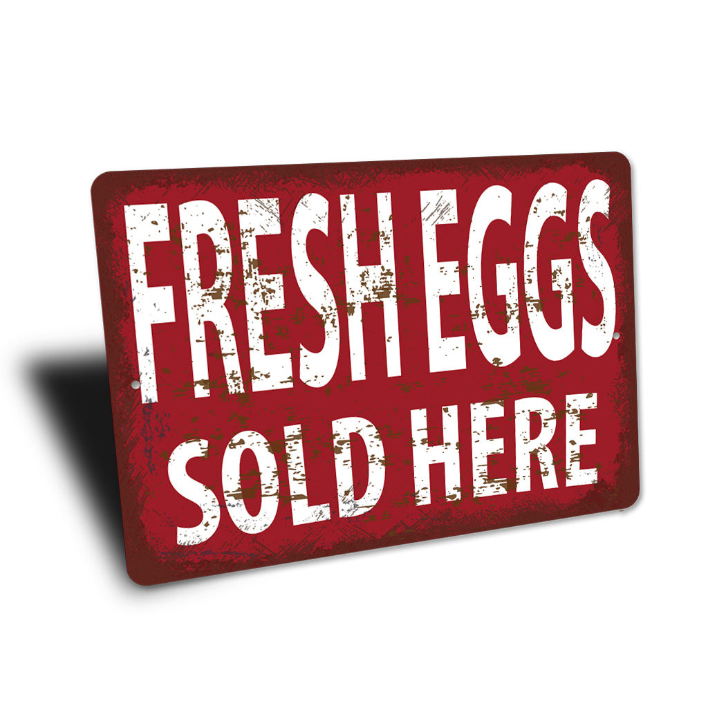 Fresh Eggs Sold Here Rustic Sign